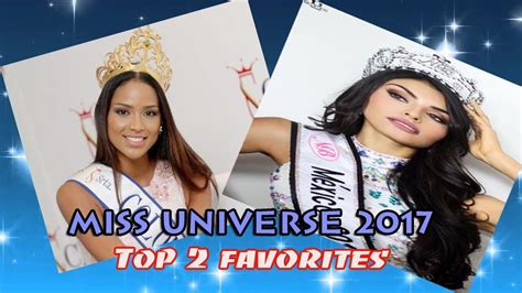 Miss Universe 2017 Top 2 Favorites Youtube