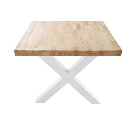 Mesa Comedor Fija Modelo X Loft Roble Nordish Y Blanco