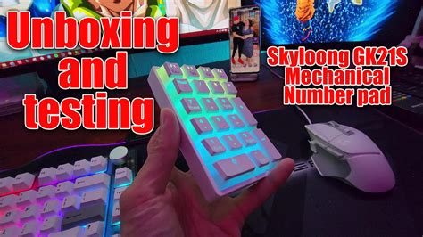 Skyloong GK21S Mechanical Numeric Keyboard Unboxing And Product Test