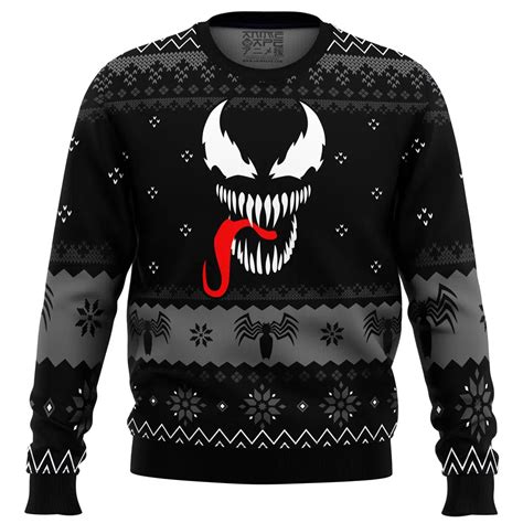 Christmas Venom Marvel Comics Ugly Christmas Sweater - Anime Ape