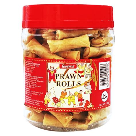 Sing Long Prawn Rolls Hae Bee Hiam B 350G Cny Snacks Shopee