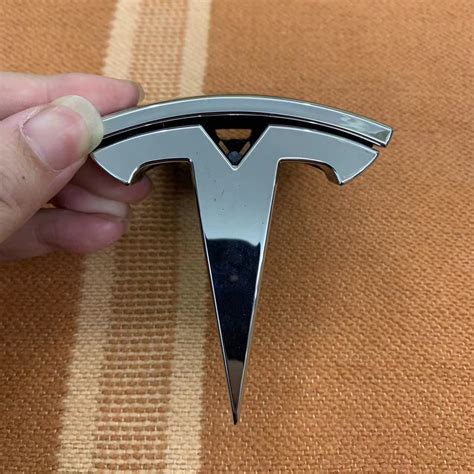 F Front Grille T Logo Badge For Tesla Model S Oem