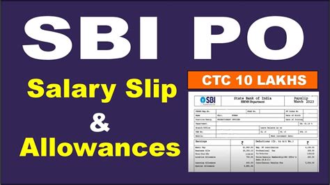 Latest SBI PO Salary Slip 2023 Allowances Perks And Ctc Xjam Idya