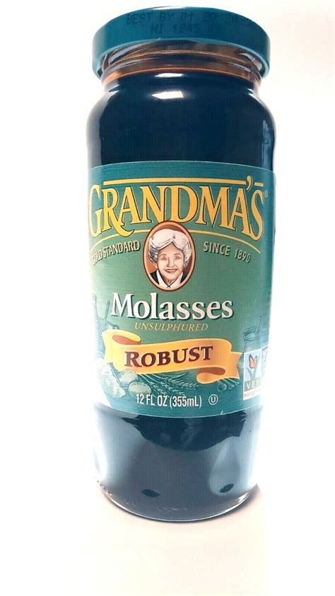 Grandmas Robust Molasses All Natural Unsulphured 12oz Robust