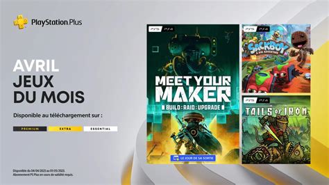 Ps Plus Les Jeux Gratuits En Avril Dont Sackboy Et Meet Your Maker