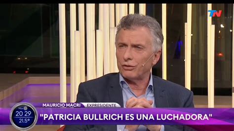 Video Mauricio Macri Dijo Que Se Imagina A Patricia Bullrich Como