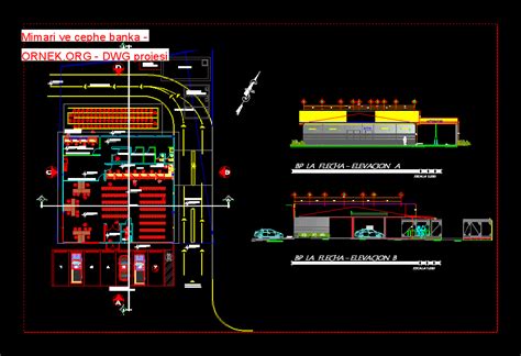 Mimari Ve Cephe Banka Dwg Projesi Autocad Projeler 65400 Hot Sex Picture