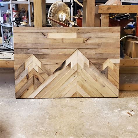 Made some cool art out of ripped down pallet boards! : r/palletfurniture