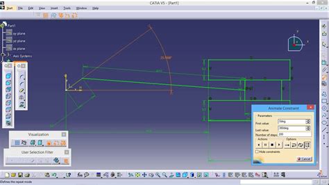 Catia V5 Tutorials For Beginners Full Slider Crank Mechanism In Catia