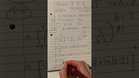 Parametric Integration Exam Question Parts B And C Youtube