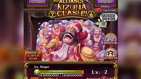 Optc Super Boss Pirate Ailliance Kizuna Clash Vs Roger Dex