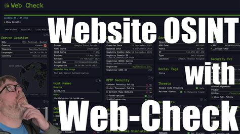 Unlocking Web Secrets Effortless OSINT With Lissy93 S Web Check YouTube