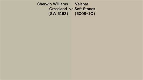 Sherwin Williams Grassland Sw 6163 Vs Valspar Soft Stones 6008 1c