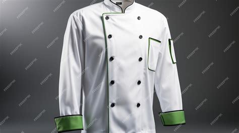 Premium Photo Close Up Of Chefs Whites Jacket Uniform Ai Generated