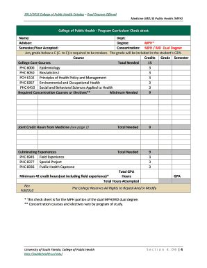 Fillable Online Health Usf Medicine Md And Public Health Mph Usf