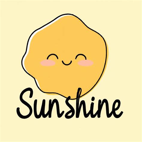 The Word Sunshine Is Written In Black Ink On A Yellow Background With A