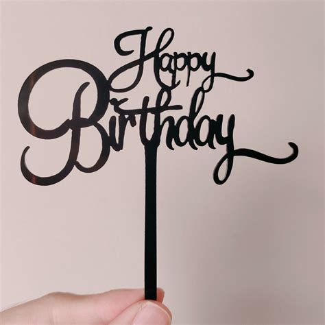 Jual Cake Topper Happy Birthday Topper Hbd Topper Ulang Tahun Topper