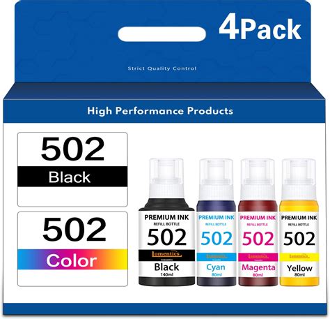 Amazon Poschink 502 T502 Ink Bottles Refill For Ecotank ET 2760 ET