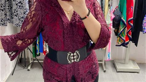 Review Baju Kebaya Lace Kedai Pakaian Di Pasar Selangau DC Fashion