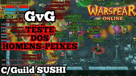 GVG TESTES DOS HOMENS PEIXES C GUILD SUSHI WARSPEAR ONLINE YouTube