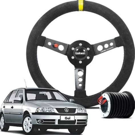 Volante Esportivo Lotse Maxx Cubo Volkswagen Vw Gol G