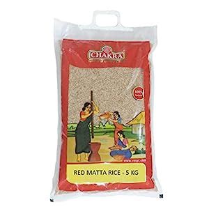 Chakra Premium Rice RED Matta Boiled Rice 5 KG Amazon In Grocery