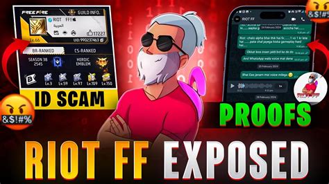 Riot Ff Exposed 🔥 Id Scam Case On Riot Ff With Proof 🧾 🤯 Full