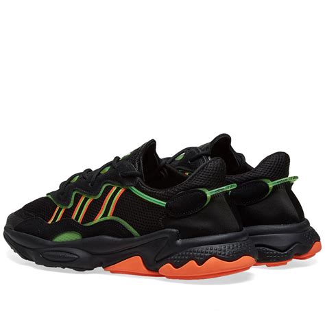 Adidas Ozweego Black, Green & Coral | END. (US)