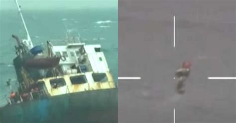 Video: Eight Seafarers Rescued As Cargo Ship Sinks Off Taiwan