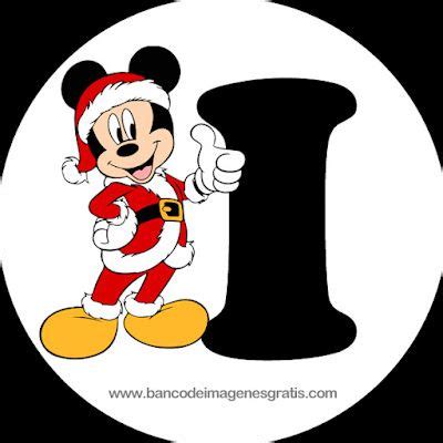 A Mickey Mouse Cartoon With The Letter I In Front Of It