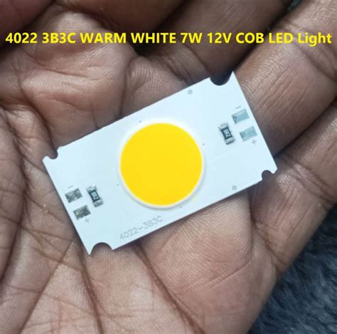 4022 3B3C WARM WHITE 7W 12V Size 4022mm 12V COB SMD LED Light Chip 7W