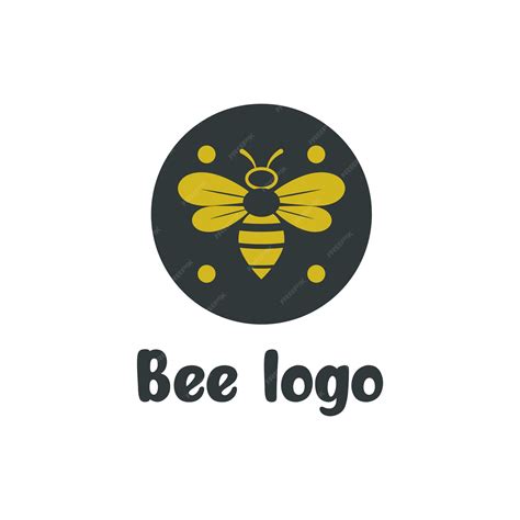 Premium Vector A Cute Bee Mascot Logo Vector Cartoon Insect Character