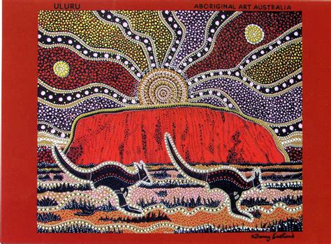 Au 17601 The Painting Of Uluru By Aboriginal Artist Danny Flickr