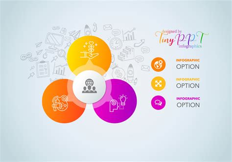 Relationship Circle Triangle Infographic Concept