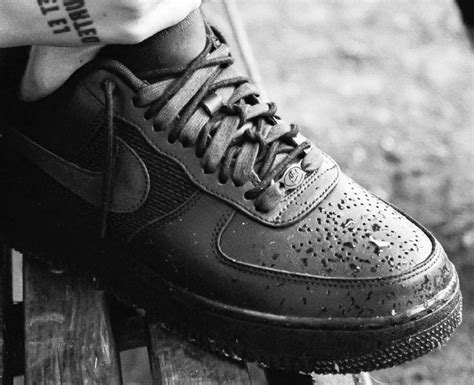 Nike Air Force Low X Slam Jam Black And Off Noir Logo L Envers