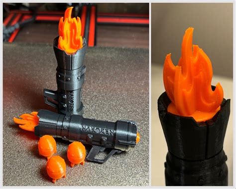 Rocket Launcher Toy Flames Remixed By Linkdesigns Makerworld