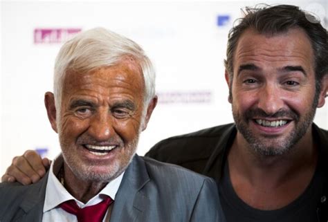 Photo Jean Paul Belmondo Et Jean Dujardin Au Palais Des Beaux Arts De