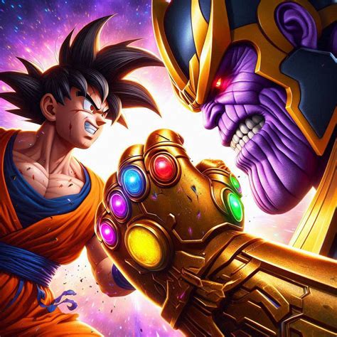 Goku vs Thanos with Infinity Gauntlet by AbubakarMujtaba on DeviantArt