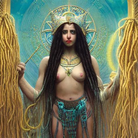 Birth Of Sumerian Goddess Inanna Ishtar Ashteroth Stable Diffusion