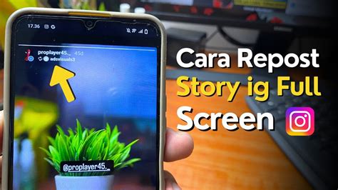 Cara Repost Story Instagram Full Screen Youtube