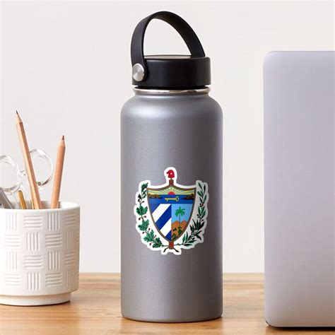 Cuba Coat Of Arms Sticker For Sale By Tonbbo Redbubble