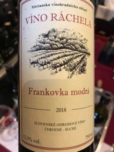 Vína Ráchela Frankovka Modrá Vivino US