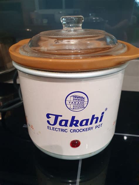 Takahi Electric Crockery Pot Slow Cooker 0 7L TV Home Appliances