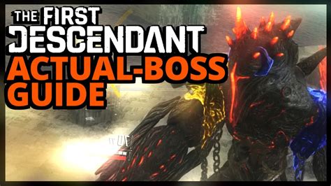 Pyromaniac Boss Guide Actual Guide How To Defeat Boss The First Descendant Youtube