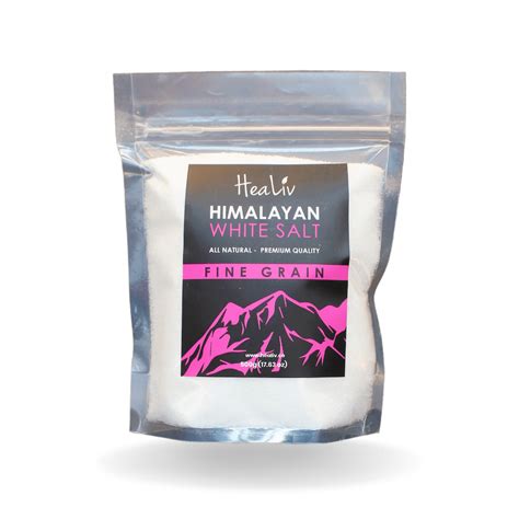 Himalayan White Salt Fine Grain 500 Gram Pouch Hoti Himalayan Salt