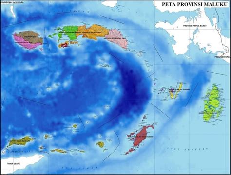 Peta Provinsi Maluku Terbaru Lengkap Dan Keterangannya