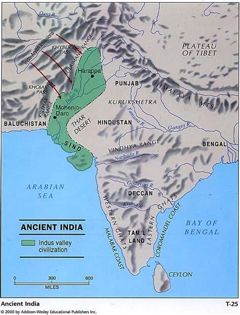 Physical Map Of Ancient India