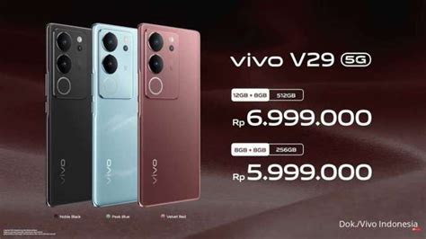 Hp Vivo V29 5g Harga Terbaru Bulan Oktober 2023 Dan Spesifikasinya