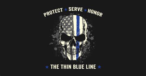 Thin Blue Line Police Shirt Thin Blue Line American Flag Sticker