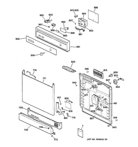 Hotpoint Dishwasher Parts Diagram - Hanenhuusholli